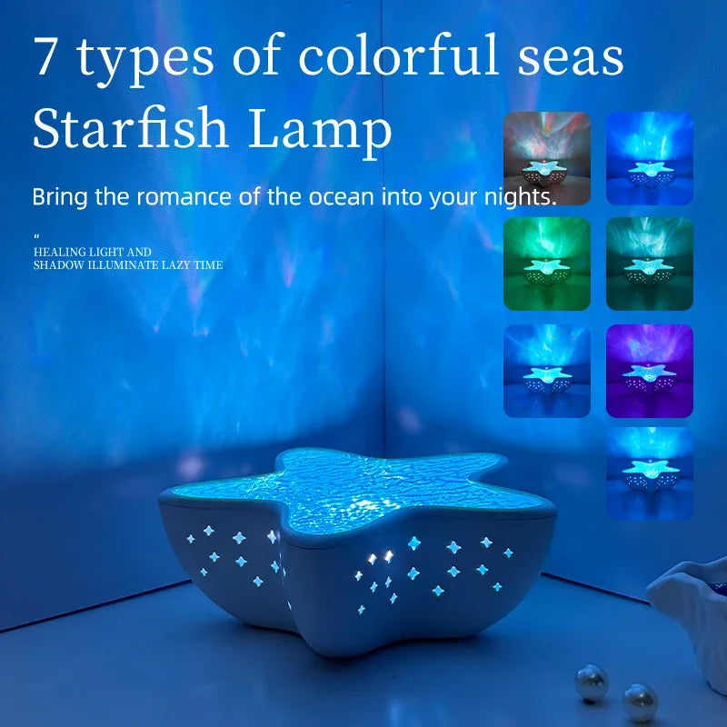 LED Star & Ocean Wave Night Lamp