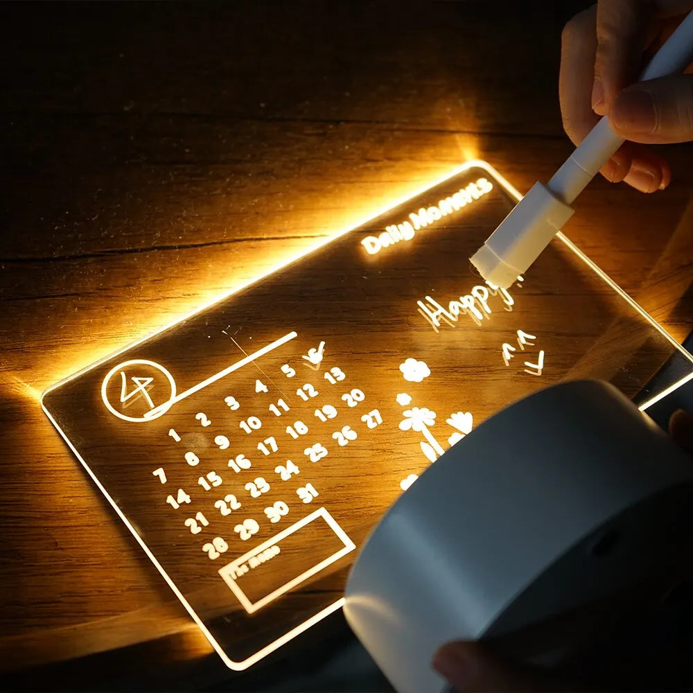 Creative Message Board Night Lamp