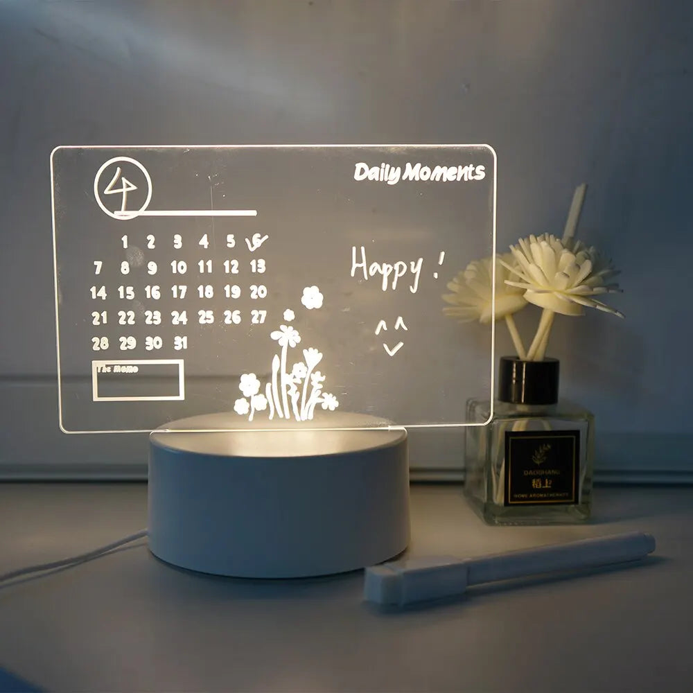 Creative Message Board Night Lamp