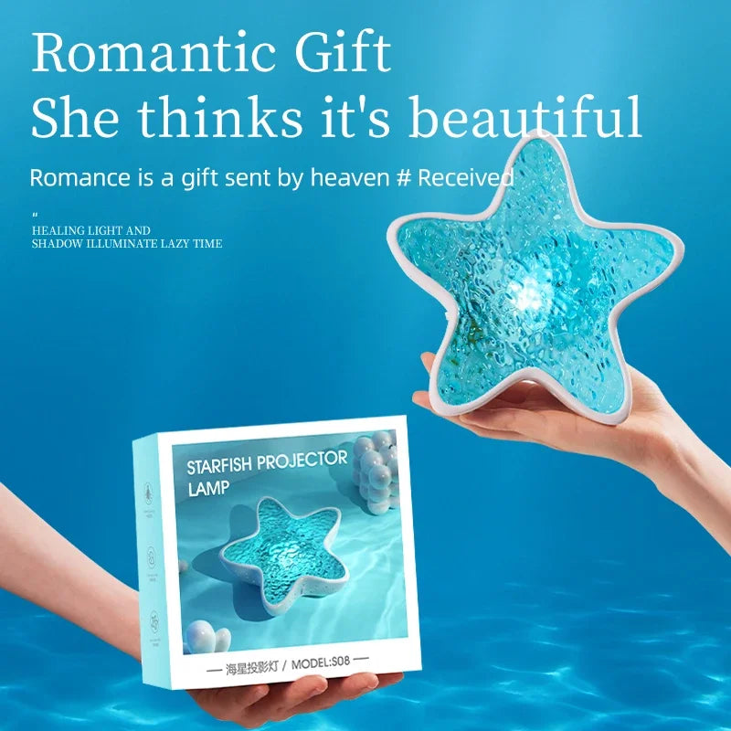 LED Star & Ocean Wave Night Lamp