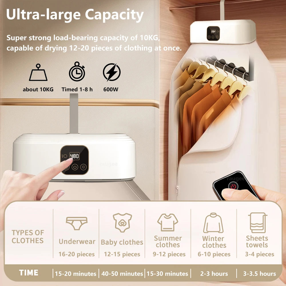 Portable Electric Clothes Dryer with UV Sterilization